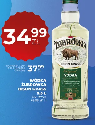 Wódka Żubrówka Bison Grass promocja w Duży Ben