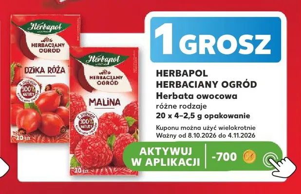 Herbata owocowa Herbapol Herbaciany Ogród promocja w Kaufland