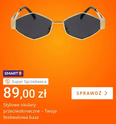 Stylowe okulary przeciwsłoneczne promocja w Allegro