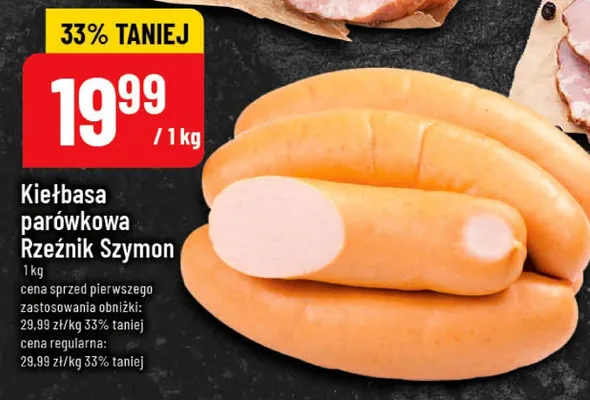 Kiełbasa parowkowa Rzeźnik Szymon promocja w POLOmarket