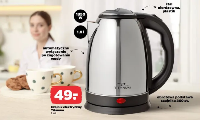 Czajnik promocja w Netto
