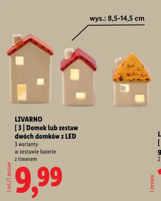 Zestaw dwóch domków z LED Livarno promocja w Lidl