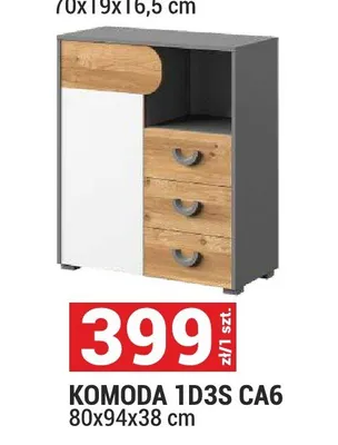 Komoda 1D3S CA6 Carini promocja w Merkury Market