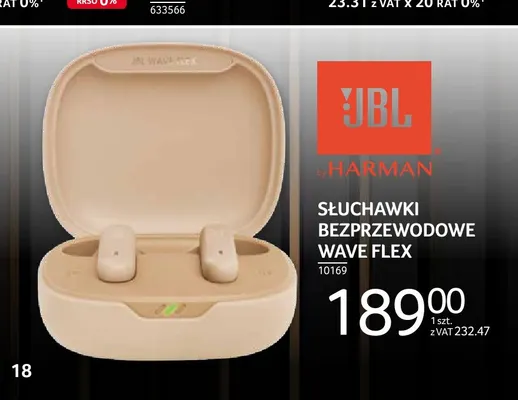 Słuchawki bezprzewodowe Wave Flex Jbl promocja w Selgros