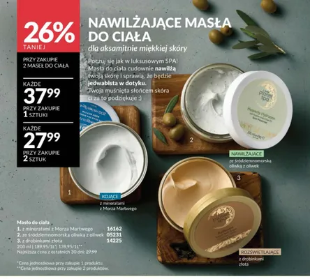 Masło do ciała z drobinkami złota Planet Spa promocja w AVON