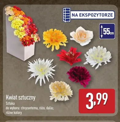 Kwiat sztuczny róża promocja w Aldi