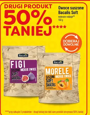 Owoce suszone Bacalis Soft Morele promocja w POLOmarket
