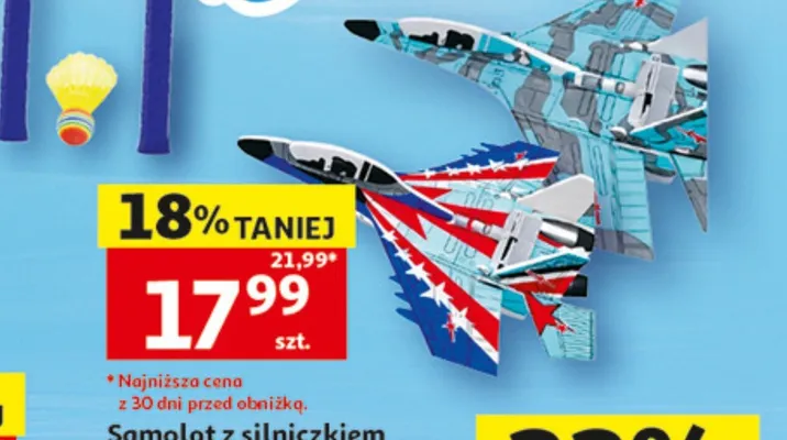 Samolot z silniczkiem promocja w Auchan