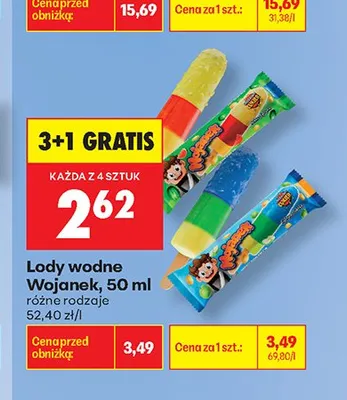 Lody wodne Wojanek promocja w Biedronka
