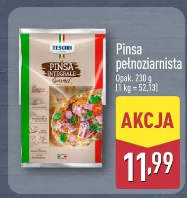 Pinsa pełnoziarnista promocja w Aldi