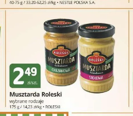 Musztarda chrzanowa Roleski promocja w Marketvita