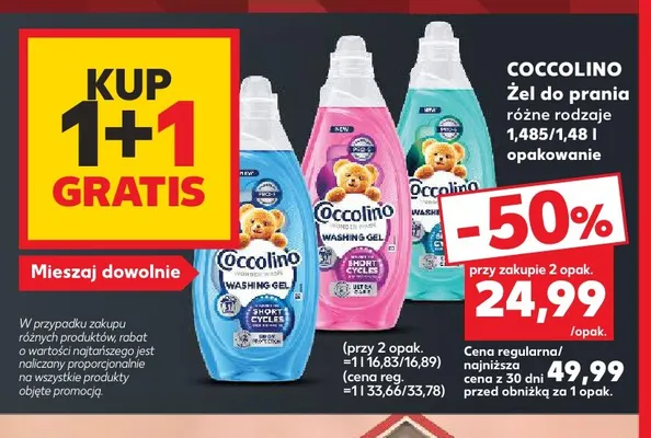 Żel do prania Coccolino promocja w Kaufland