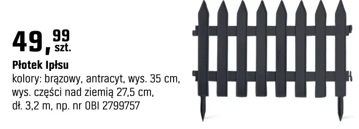 Płotek Ipisu promocja w OBI