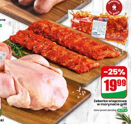 Żeberka wieprzowe w marynacie grill Agro Rydzyna promocja w Dino