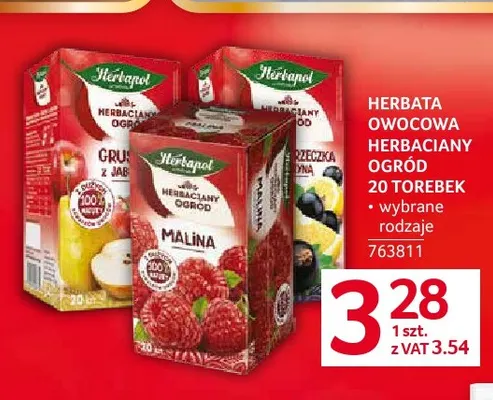 Herbata owocowa Herbaciany Ogród Herbapol promocja w Selgros