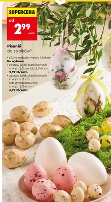 Pisanki do stroików promocja w Biedronka