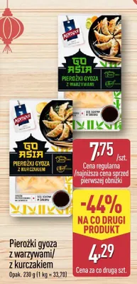 Pierożki gyoza z kurczakiem Go Asia promocja w Aldi