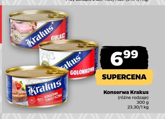 Konserwa turystyczna Krakus promocja w Netto