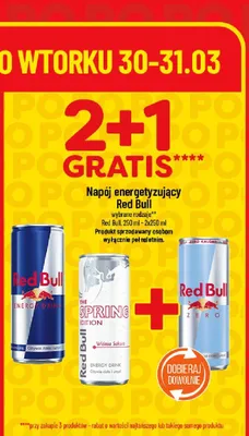 Napój energetyzujący Red Bull promocja w POLOmarket