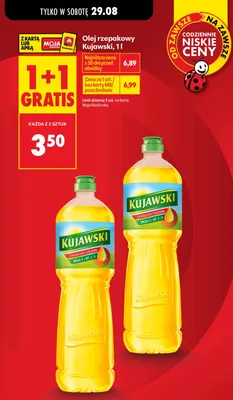 Olej rzepakowy Kujawski promocja w Biedronka