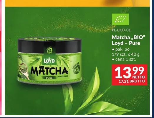 Matcha BIO Loyd Pure promocja w Makro