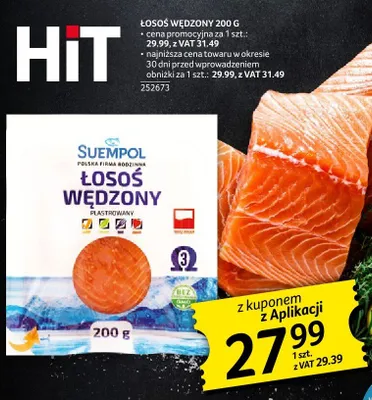 Łosoś wędzony Suempol 200 g promocja w Selgros