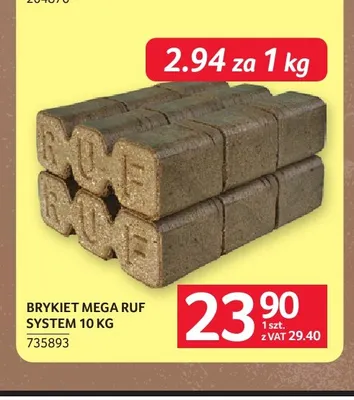 Brykiet Mega Ruf System promocja w Selgros