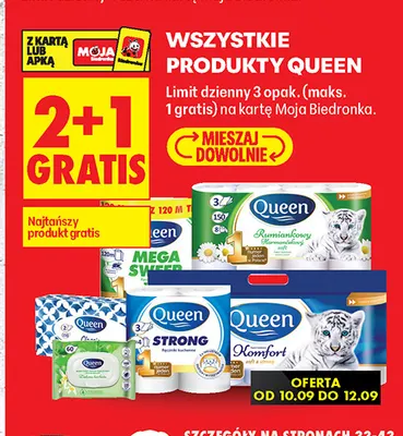 Papier toaletowy Komfort Queen promocja w Biedronka