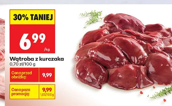 Wątroba z kurczaka promocja w Biedronka