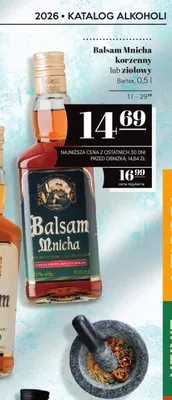 Balsam Mnicha korzenny lub ziołowy promocja w POLOmarket