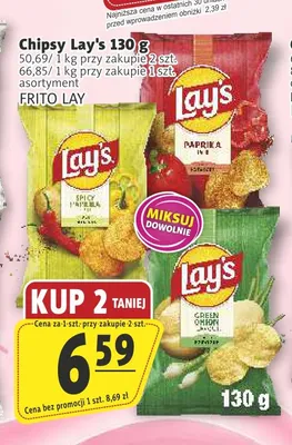 Chipsy o smaku zielonej cebulki Lay's promocja w Prim Market