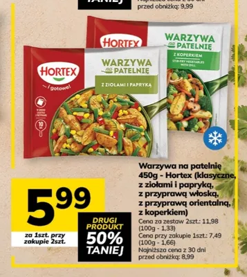 Warzywa na patelnię z ziołami i papryką Hortex promocja w Hitpol