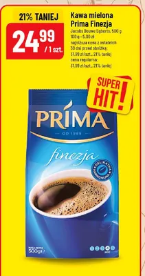 Kawa mielona Finezja Jacobs Douwe Egberts promocja w POLOmarket
