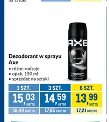 Dezodorant w sprayu Axe promocja w Makro