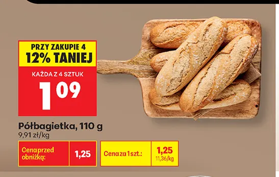 Półbagietka promocja w Biedronka
