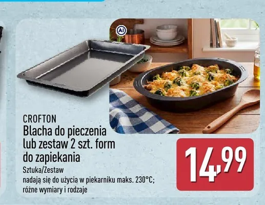 Formy do zapiekania Crofton 2-pak promocja w Aldi