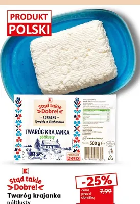 Twaróg krajanka półtłusty Stąd takie Dobre! promocja w Kaufland