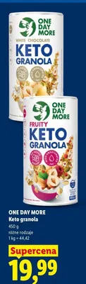 Keto granola Fruity One Day More promocja w Lidl