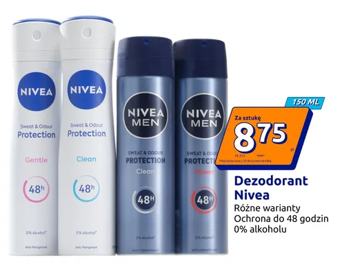 Dezodorant Nivea Men Clean promocja w Action