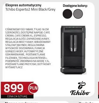 Ekspres automatyczny Tchibo Esperto2 Mini Black/Grey promocja w kakto.pl