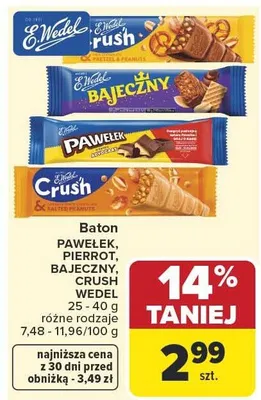 Baton Pawełek E.Wedel promocja w Carrefour