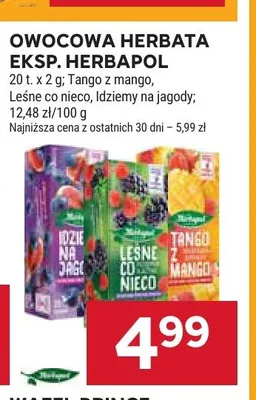 Herbata owocowa Herbapol Idziemy na jagody promocja w Stokrotka