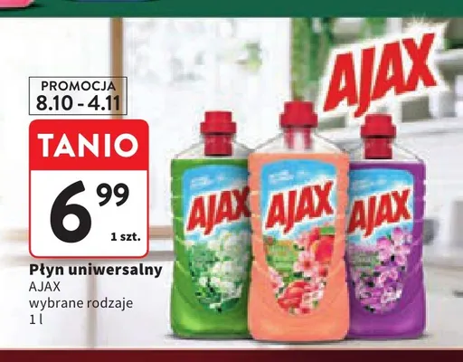 Płyn uniwersalny Ajax promocja w Intermarche