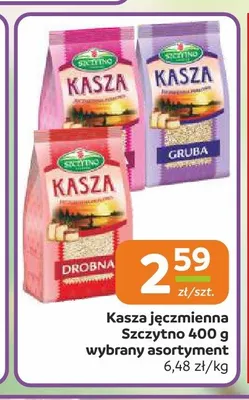 Kasza jęczmienna drobna Szczytno promocja w Społem Częstochowa