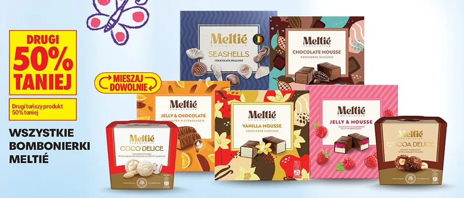 Praliny Meltié Vanilla Mousse promocja w Biedronka