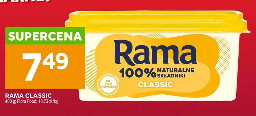 Margaryna Rama Classic promocja w Stokrotka