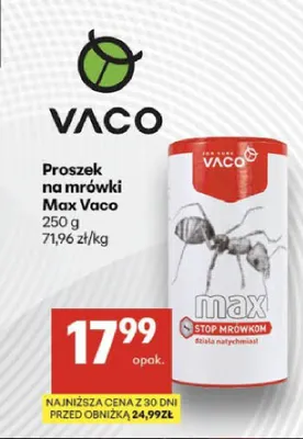 Proszek na mrówki Max Vaco promocja w Delikatesy Centrum