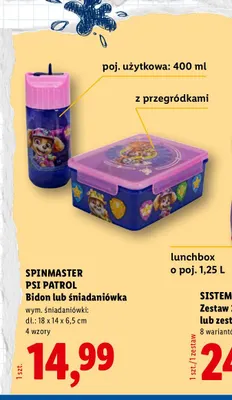 Bidon Psi Patrol Spin Master 400 ml promocja w Lidl