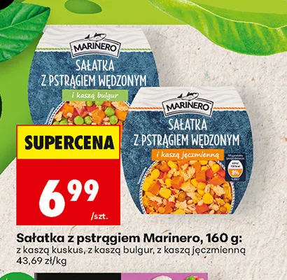 Sałatka z pstrągiem Marinero z kaszą kuskus promocja w Biedronka