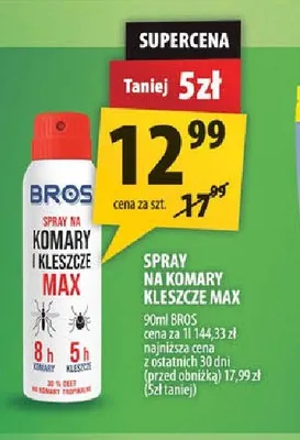 Spray na komary kleszcze Max Bros promocja w Arhelan